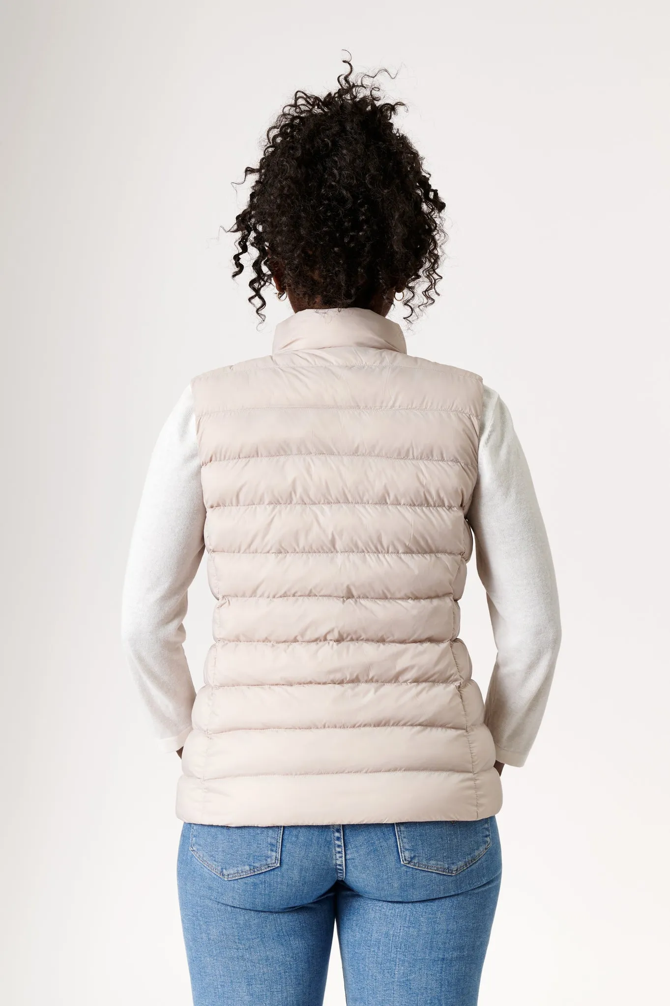 Melian Short Vegan Down Vest | Linen