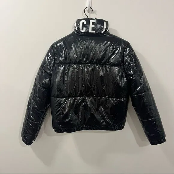 Members Only x Space Jam A New Legacy Hi Shine Black Puffer Jacket Size Large
