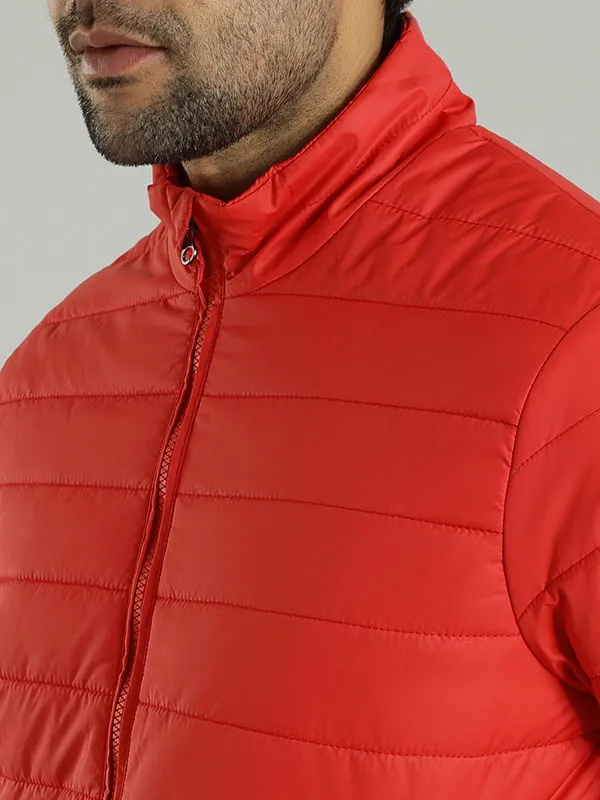 Men Solid Full Sleeve Bomber Jacket