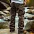Men's Casual Corduroy Cargo Pants - Lightweight, Multi-Pocket, Elastic Waist