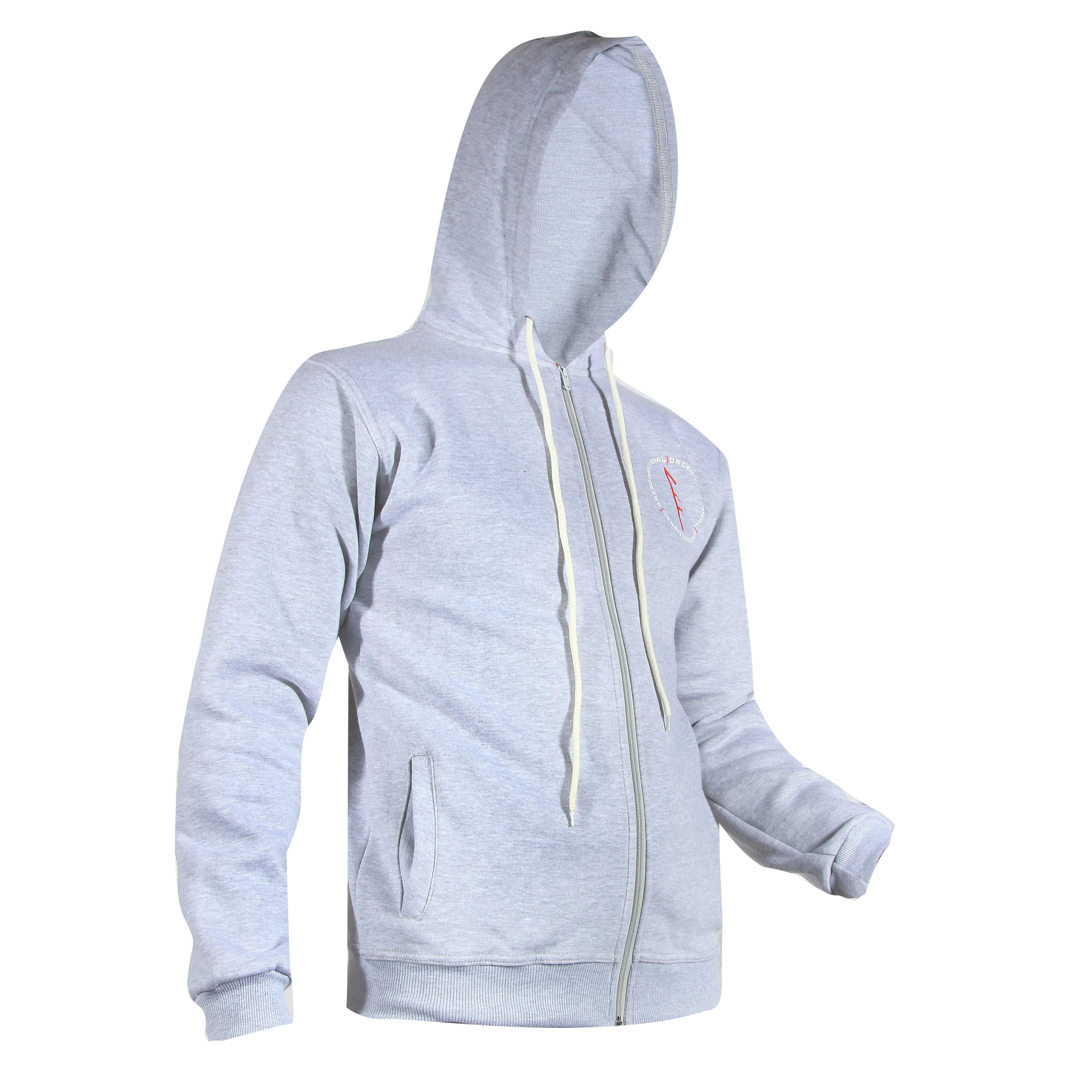 Mens Code Fleece Hoodie-Gray