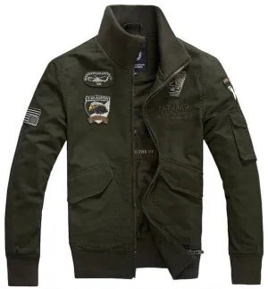 Men's Cotton Collar military Jackets Plus size