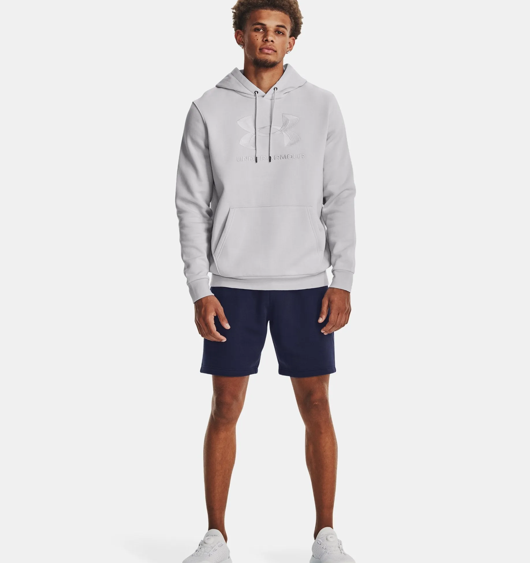 Men's Essential Fleece Big Logo Hoodie