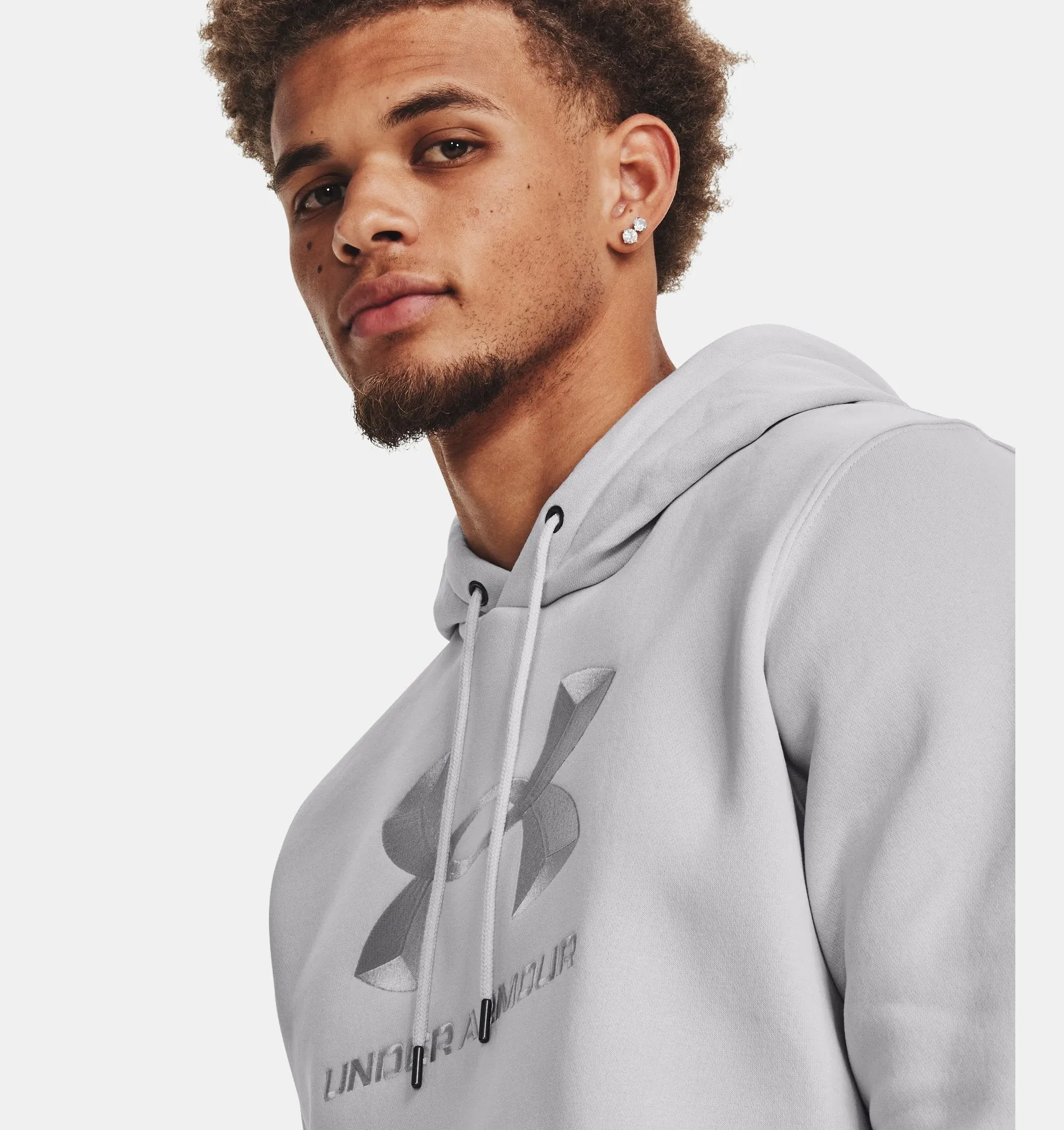 Men's Essential Fleece Big Logo Hoodie