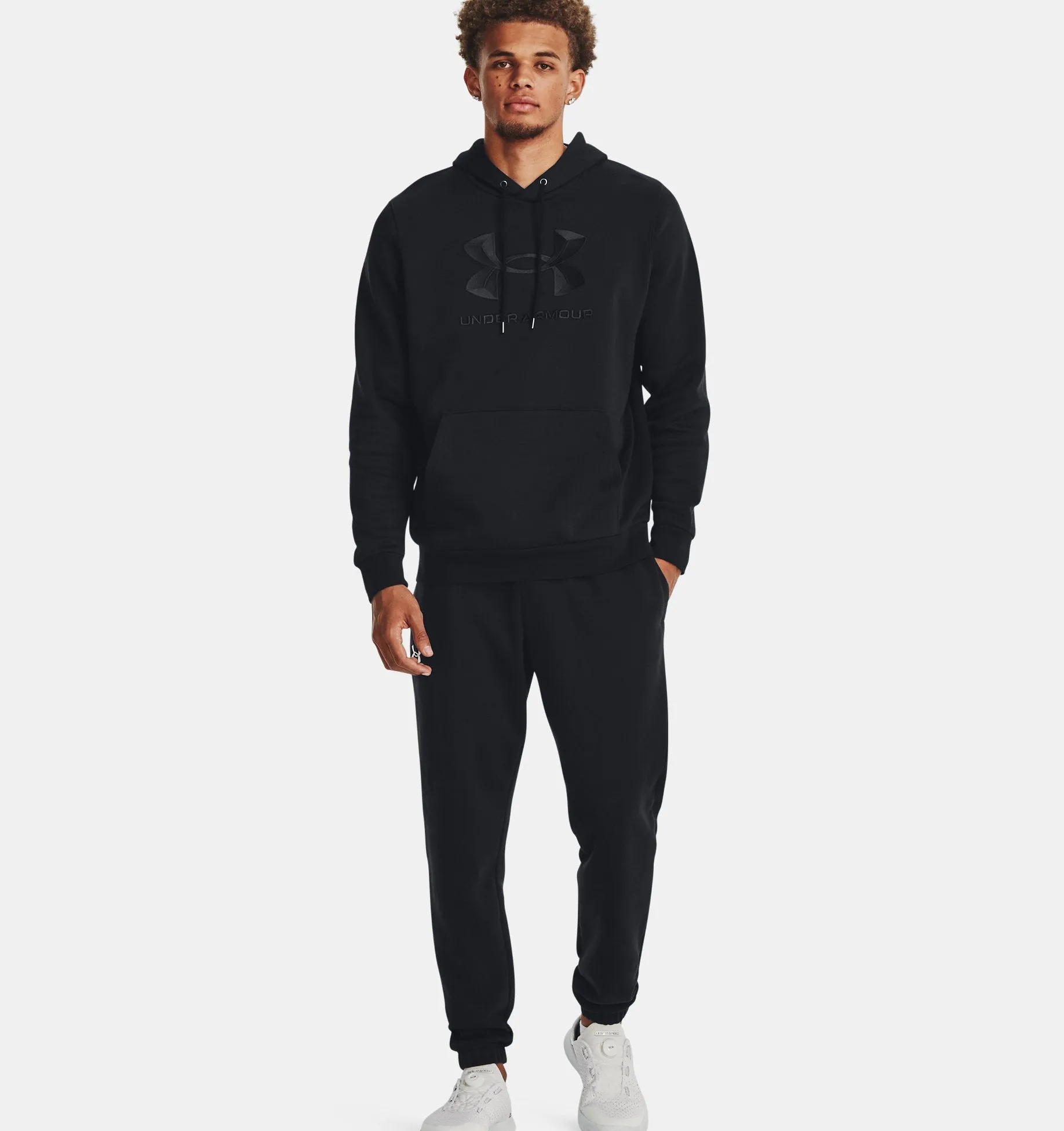 Men's Essential Fleece Big Logo Hoodie