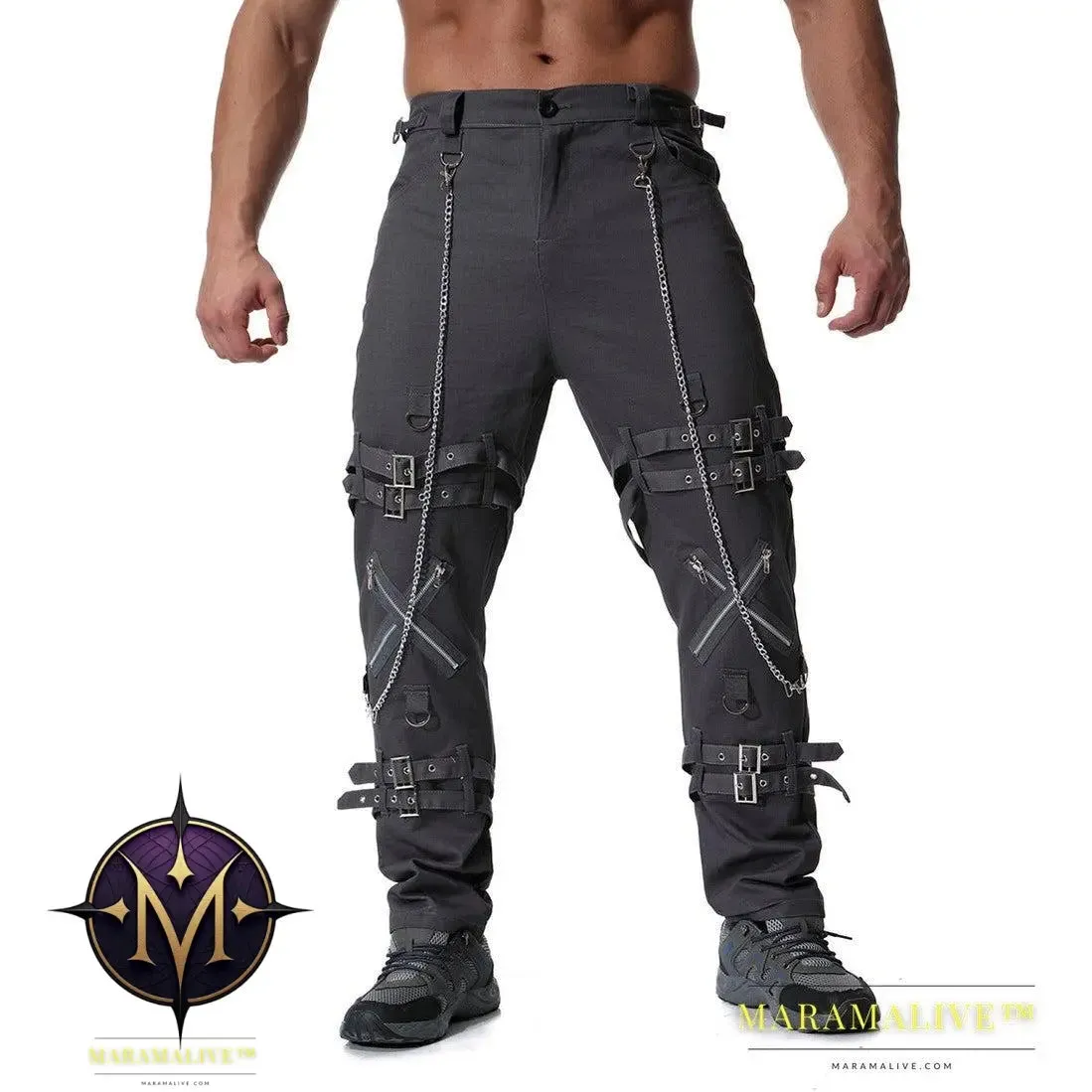Men's European And American Casual Overalls