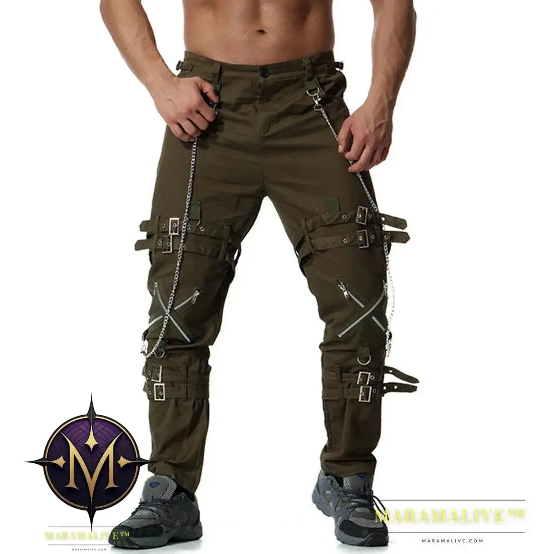 Men's European And American Casual Overalls