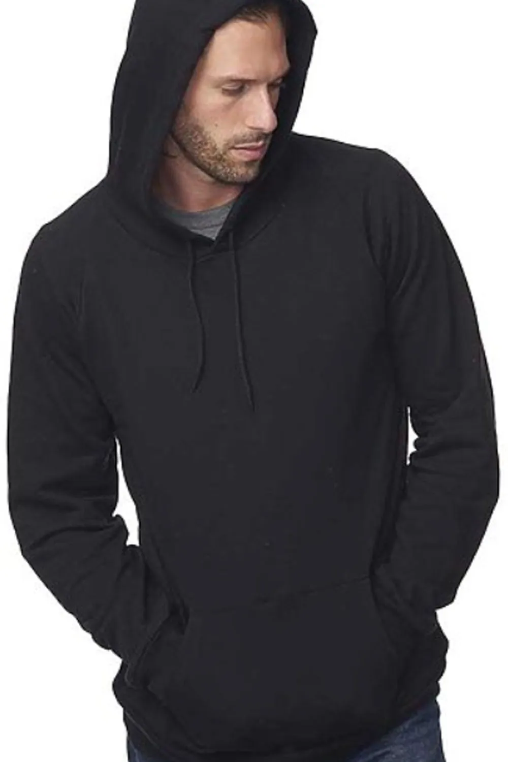 MEN'S ORGANIC COTTON PULLOVER HOODIE - Go Ahead Tread (MADE IN THE USA)