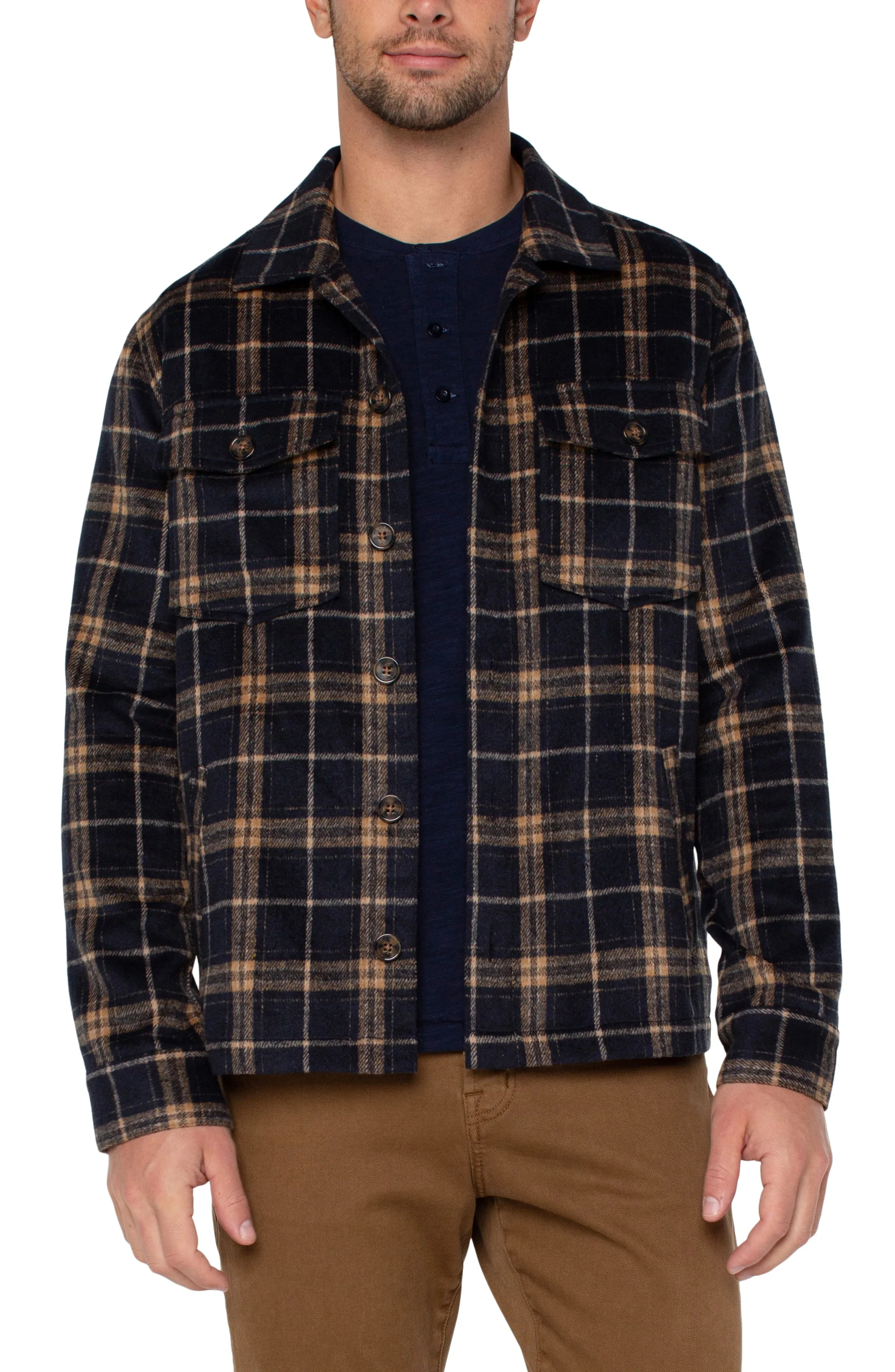 Men’s, Plaid Shirt Jacket