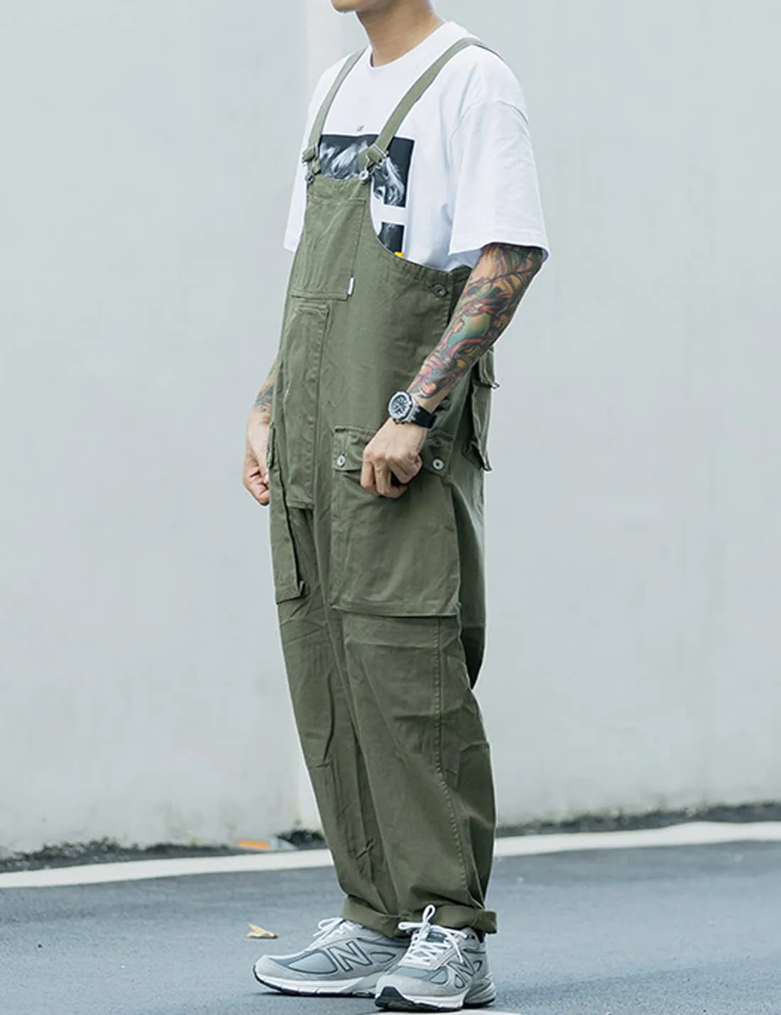 Men's Retro Straight Leg Overalls