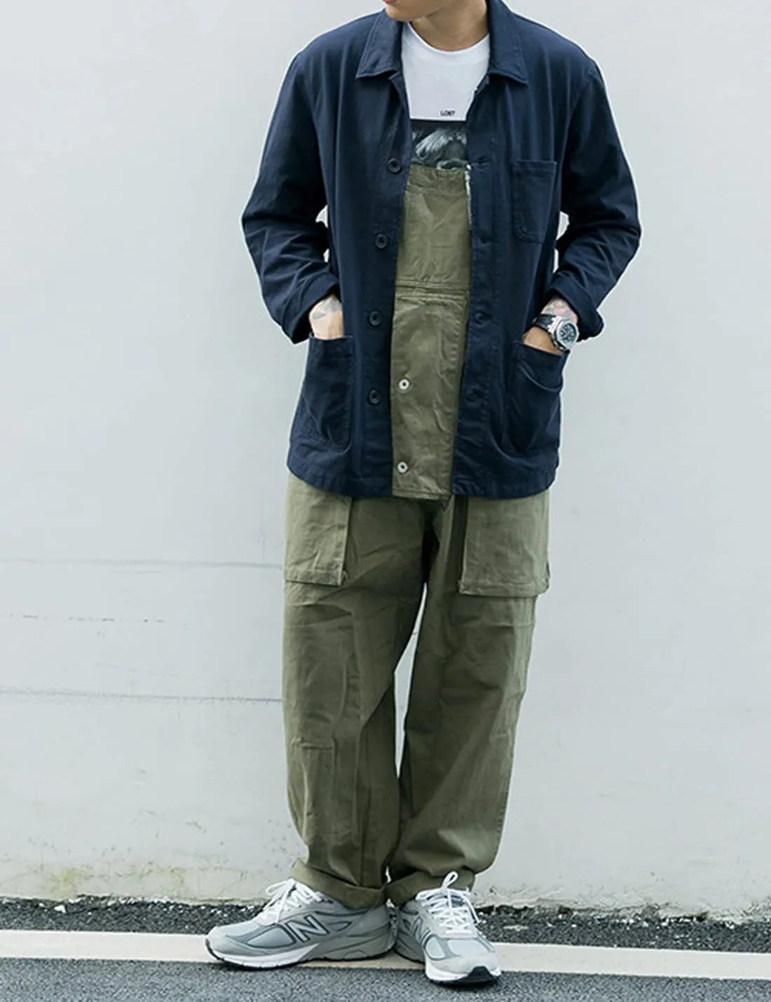 Men's Retro Straight Leg Overalls