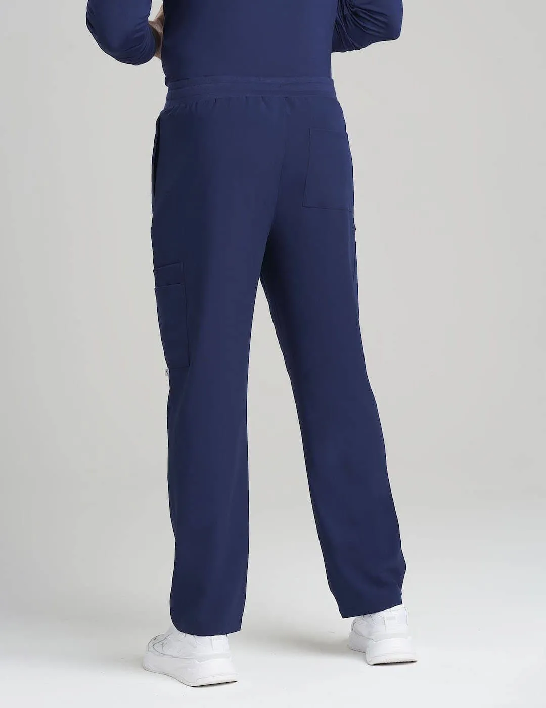 Mens Straight Leg Scrub Pants - Navy