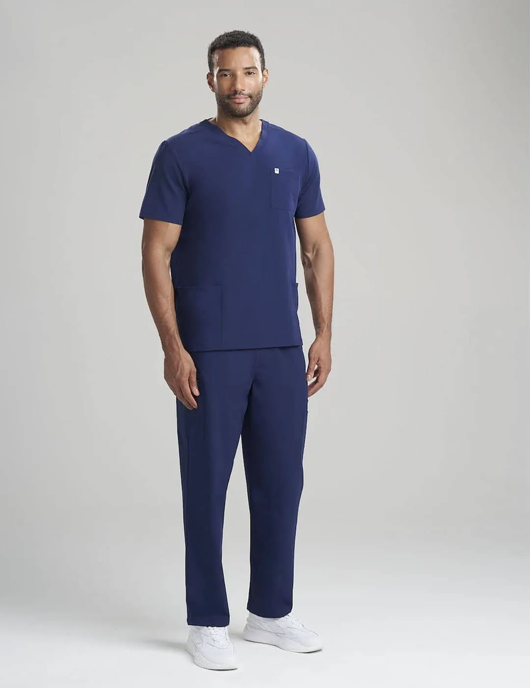 Mens Straight Leg Scrub Pants - Navy