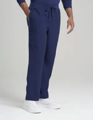Mens Straight Leg Scrub Pants - Navy
