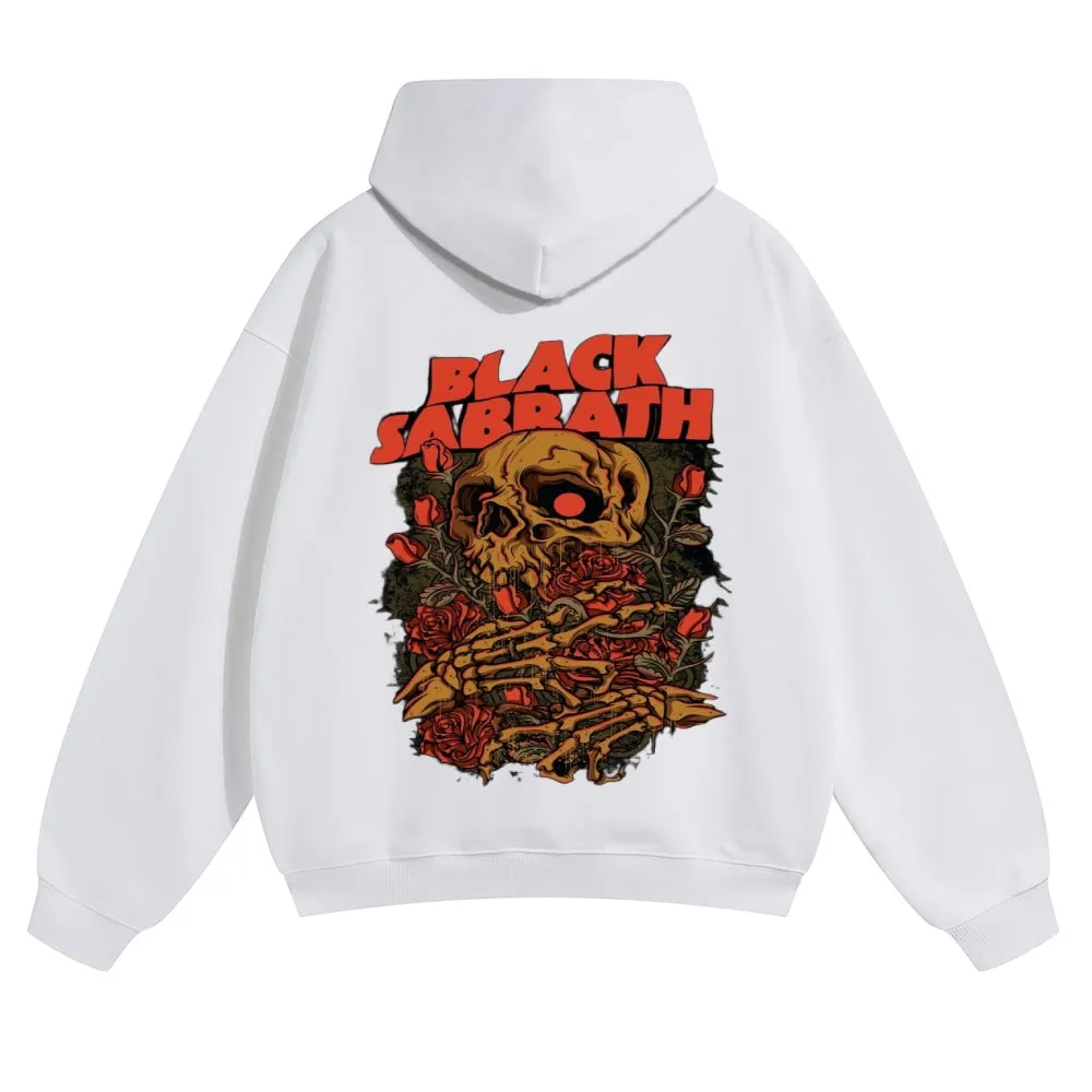 Mens Vintage Black Sabbath Rock Hoodies