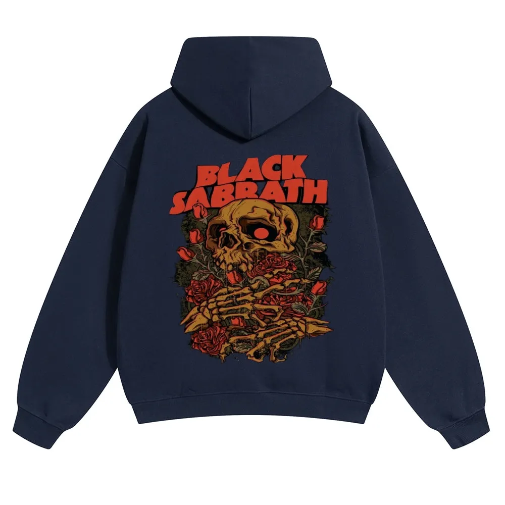 Mens Vintage Black Sabbath Rock Hoodies