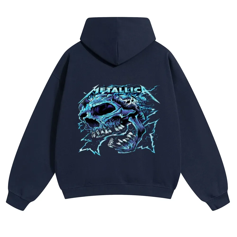 Mens Vintage Metallica Rock Band Hoodies