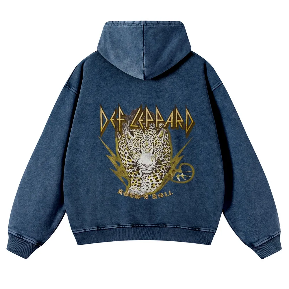 Mens Vintage Tiger Print Hoodies