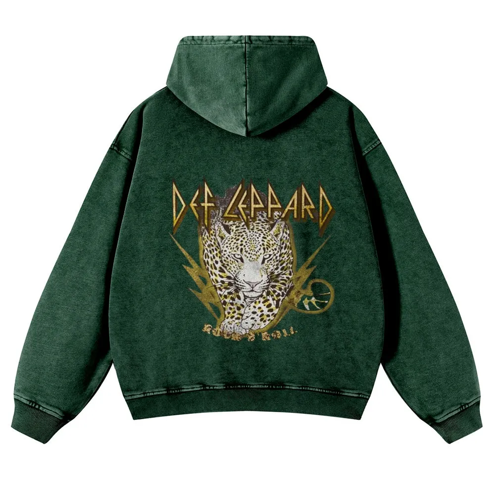 Mens Vintage Tiger Print Hoodies