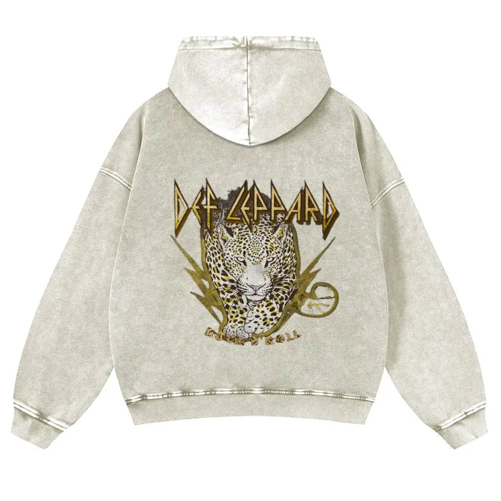 Mens Vintage Tiger Print Hoodies