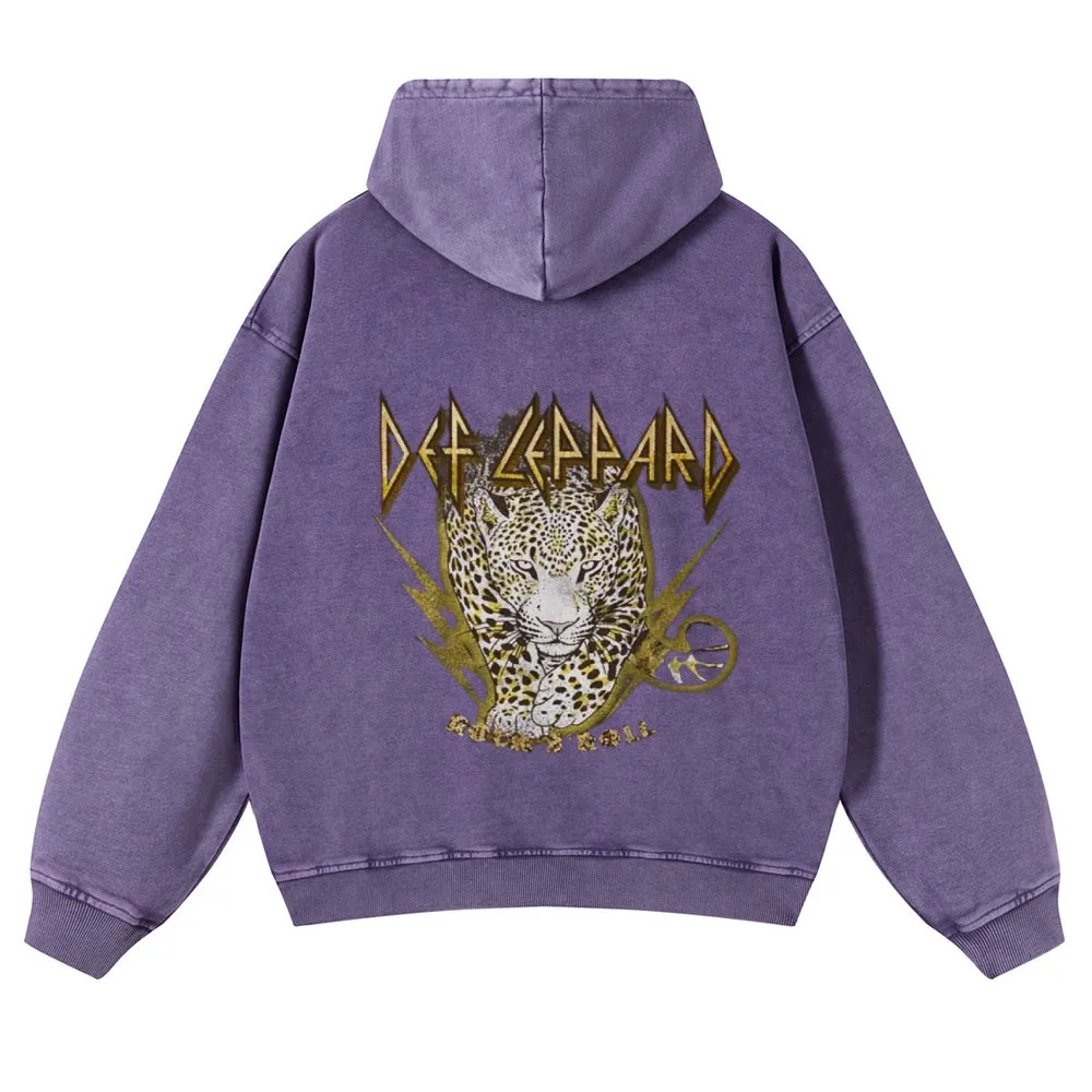 Mens Vintage Tiger Print Hoodies
