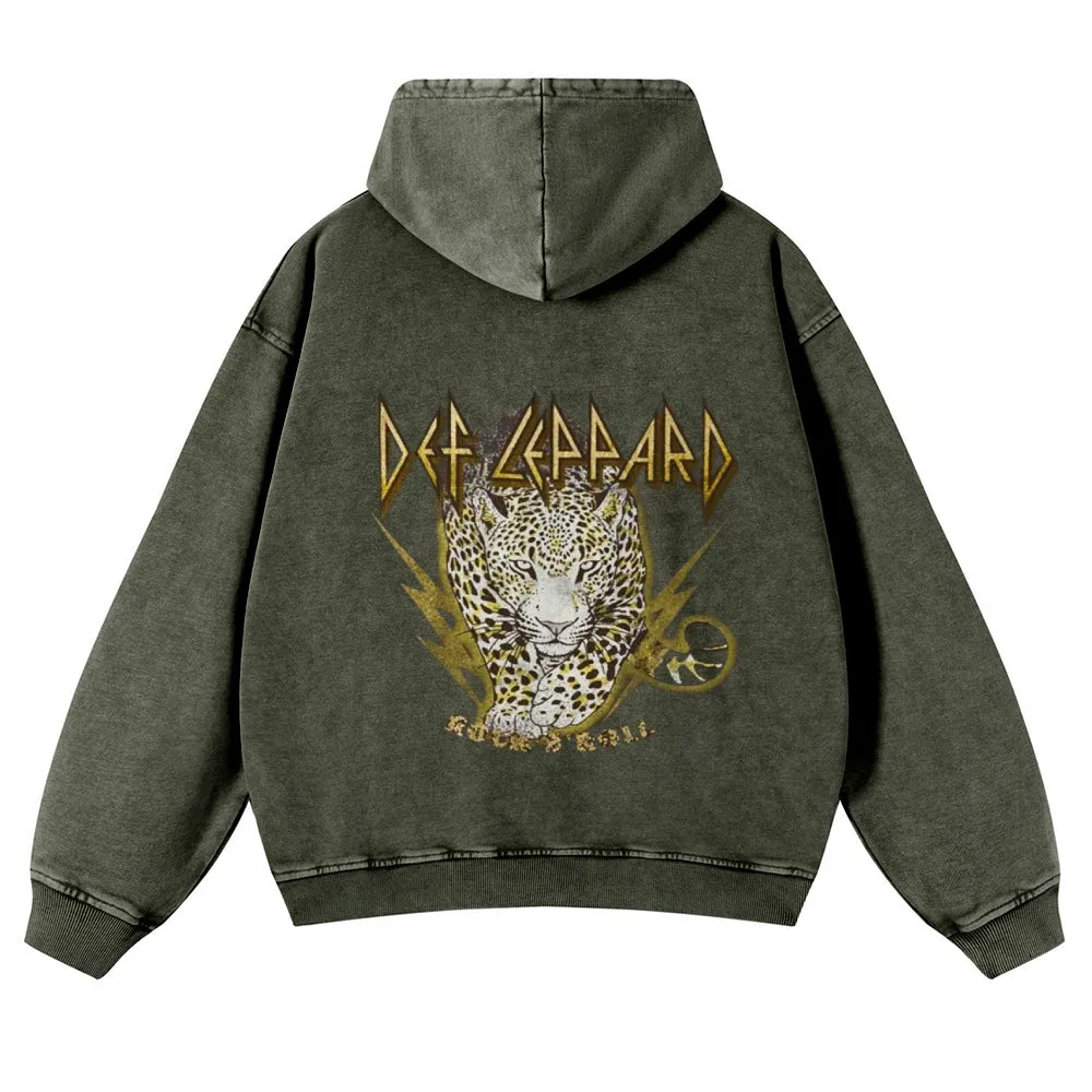 Mens Vintage Tiger Print Hoodies
