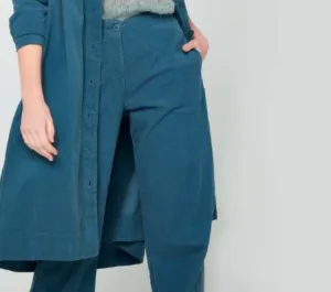 Mes Soeurs Et Moi Auburn Cord Pant Storm Blue