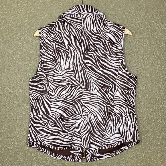MICHAEL KORS Zebra Puffer Vest