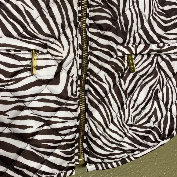 MICHAEL KORS Zebra Puffer Vest