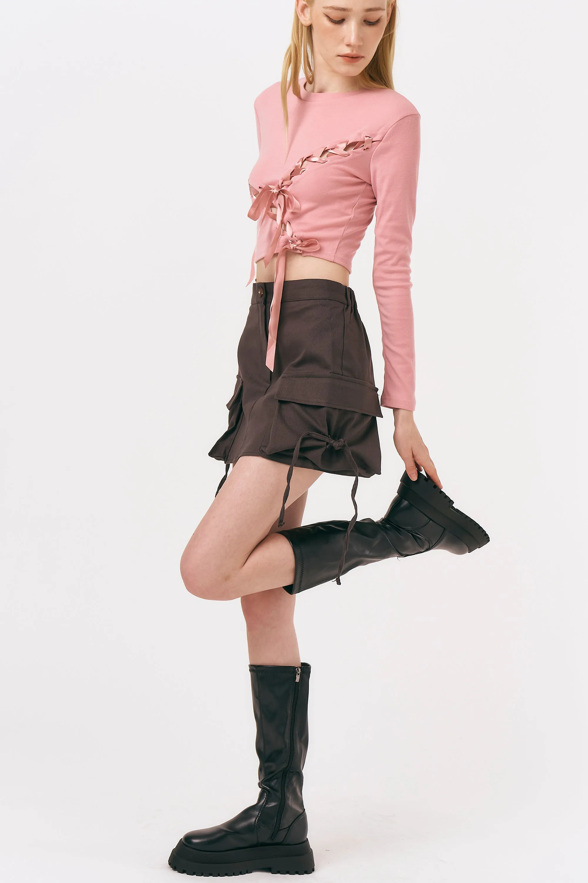 Michelle Lace-up Top