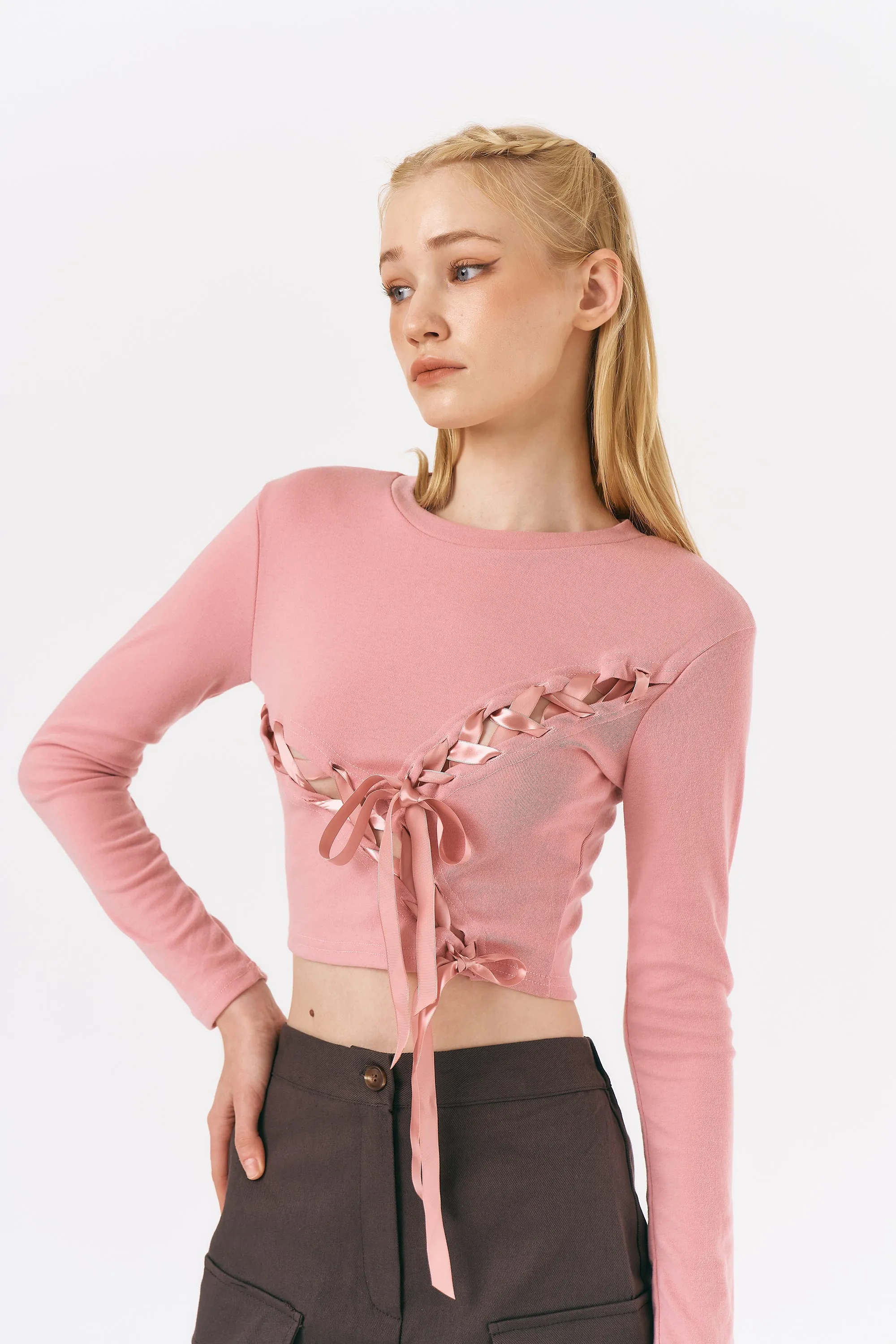 Michelle Lace-up Top