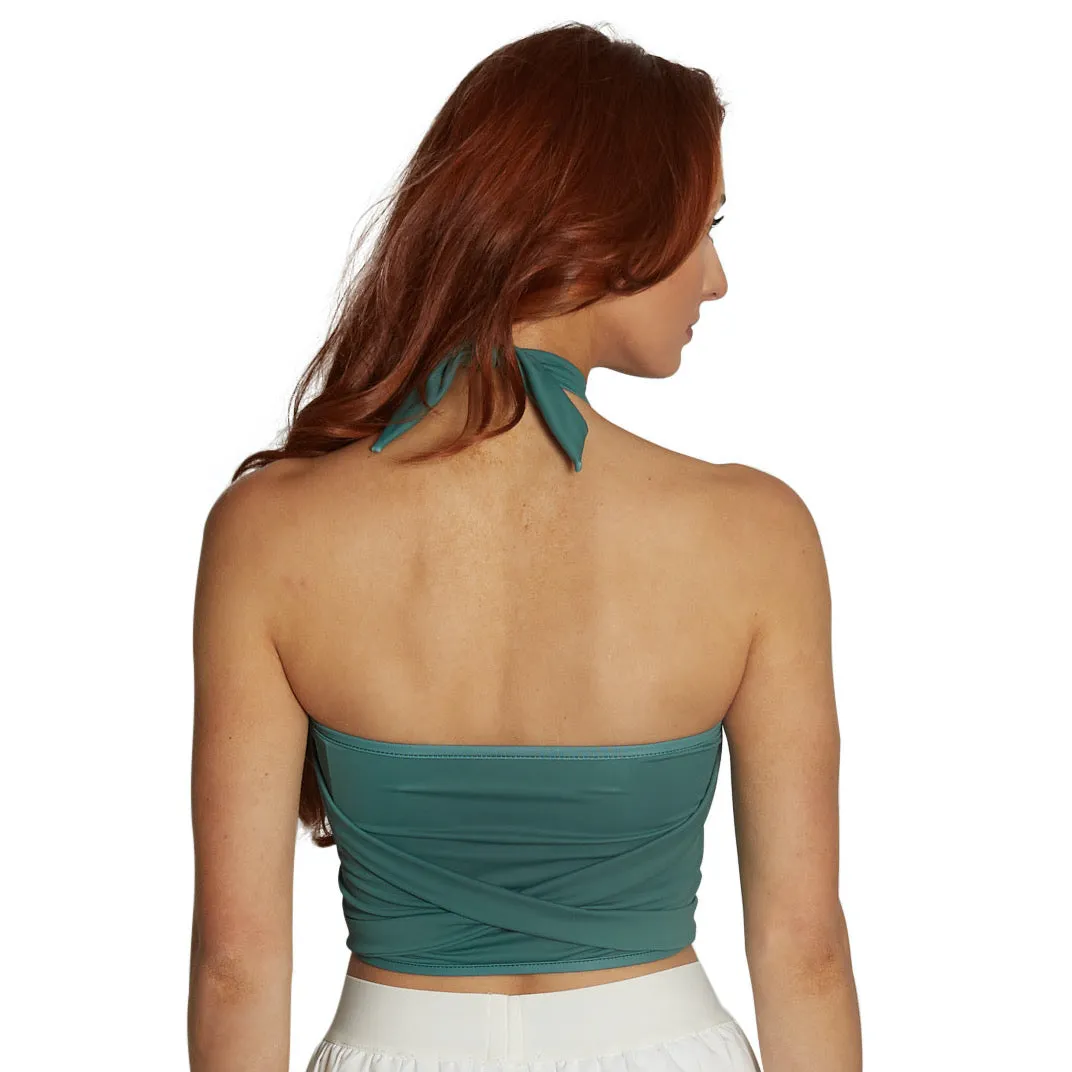 Michigan State Green Multi Way Bandeau Top