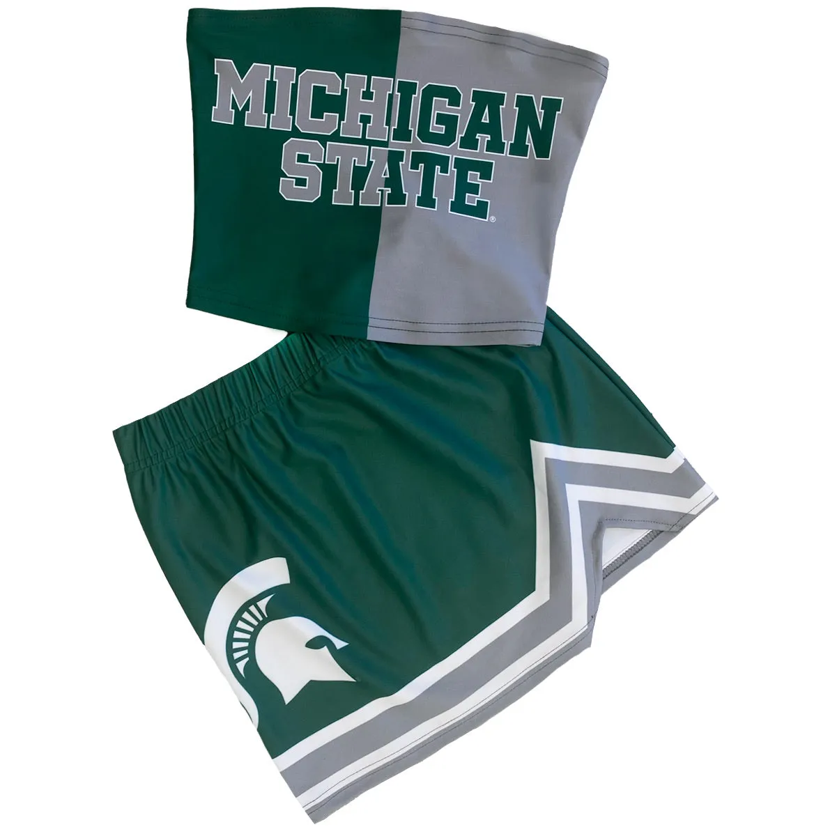 Michigan State Two Tone Tube Top
