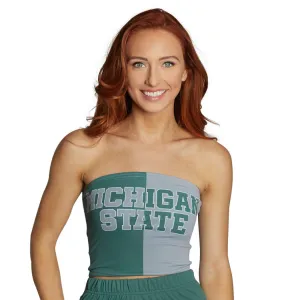 Michigan State Two Tone Tube Top