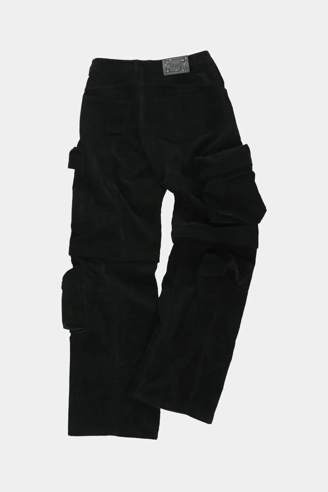 Milano Corduroy Cargo Pants Black