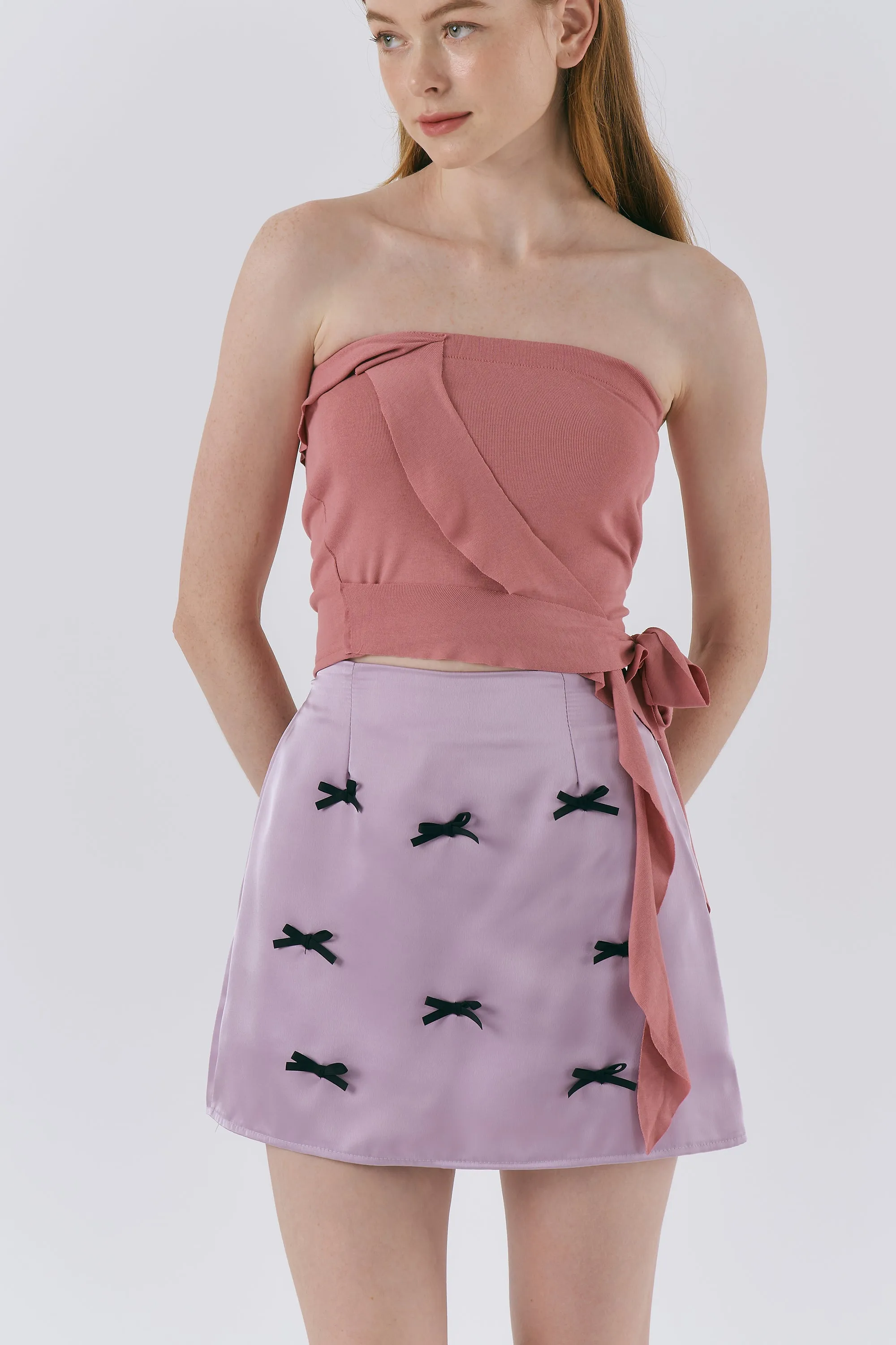Mindy Ruffled Bandeau Top