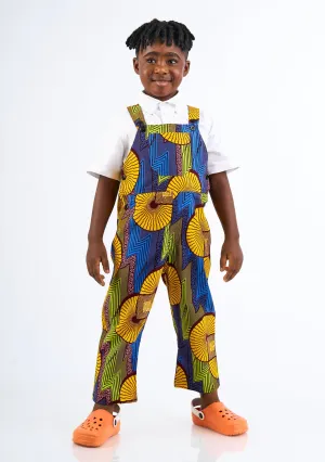 Mini Overalls - Green Static