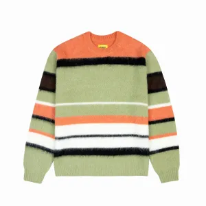 MOHAIR STRIPED SWEATER by GOLF WANG
