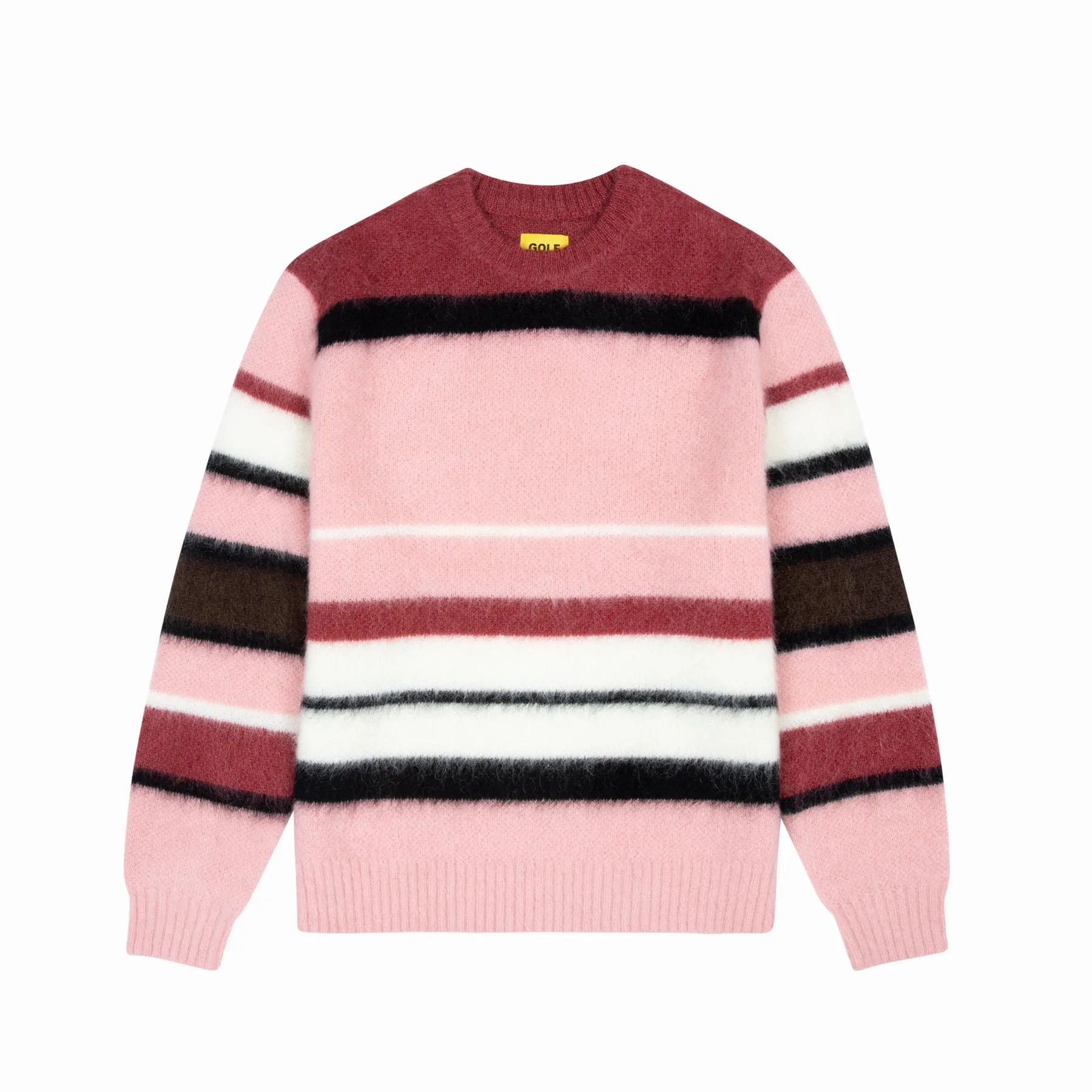 MOHAIR STRIPED SWEATER by GOLF WANG