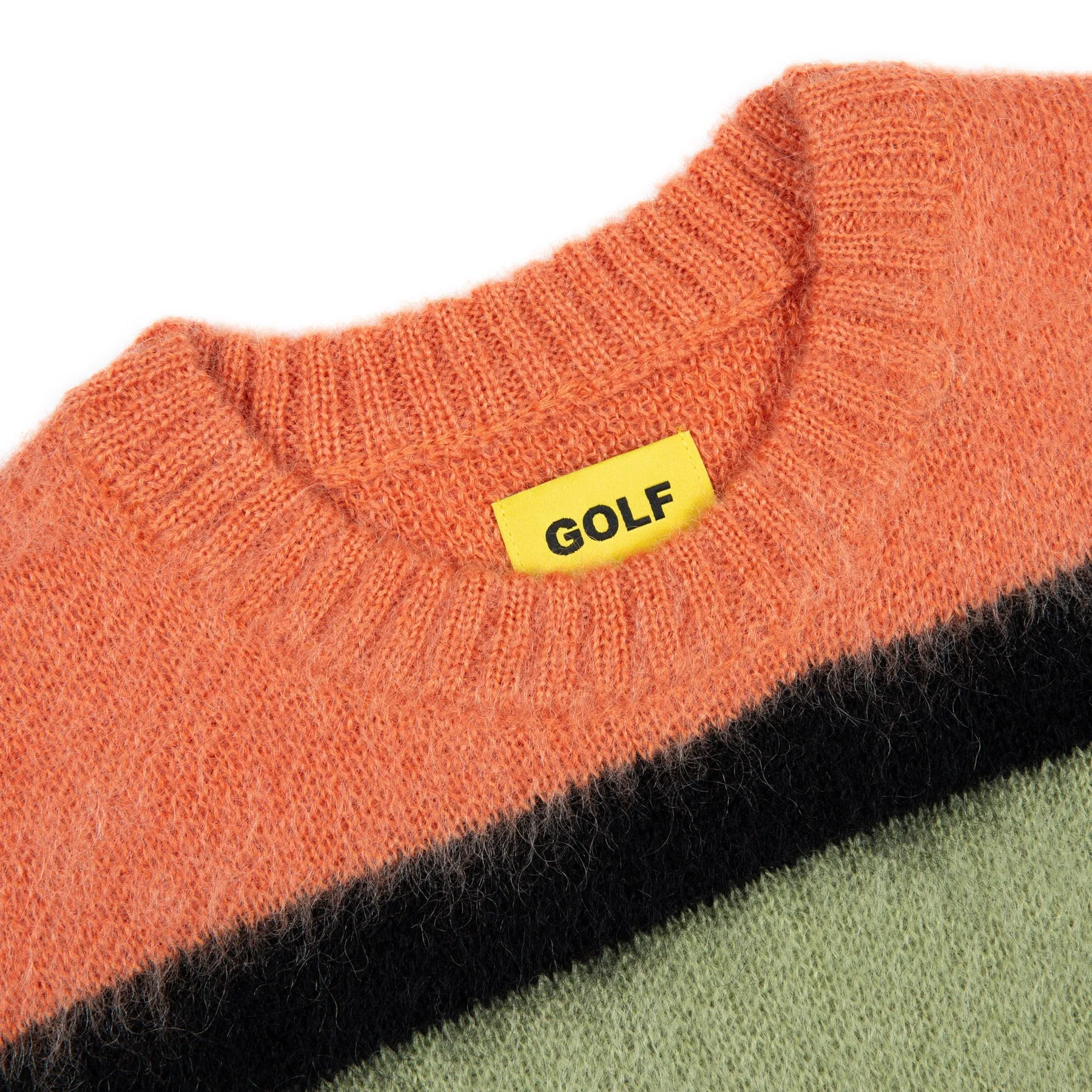 MOHAIR STRIPED SWEATER by GOLF WANG