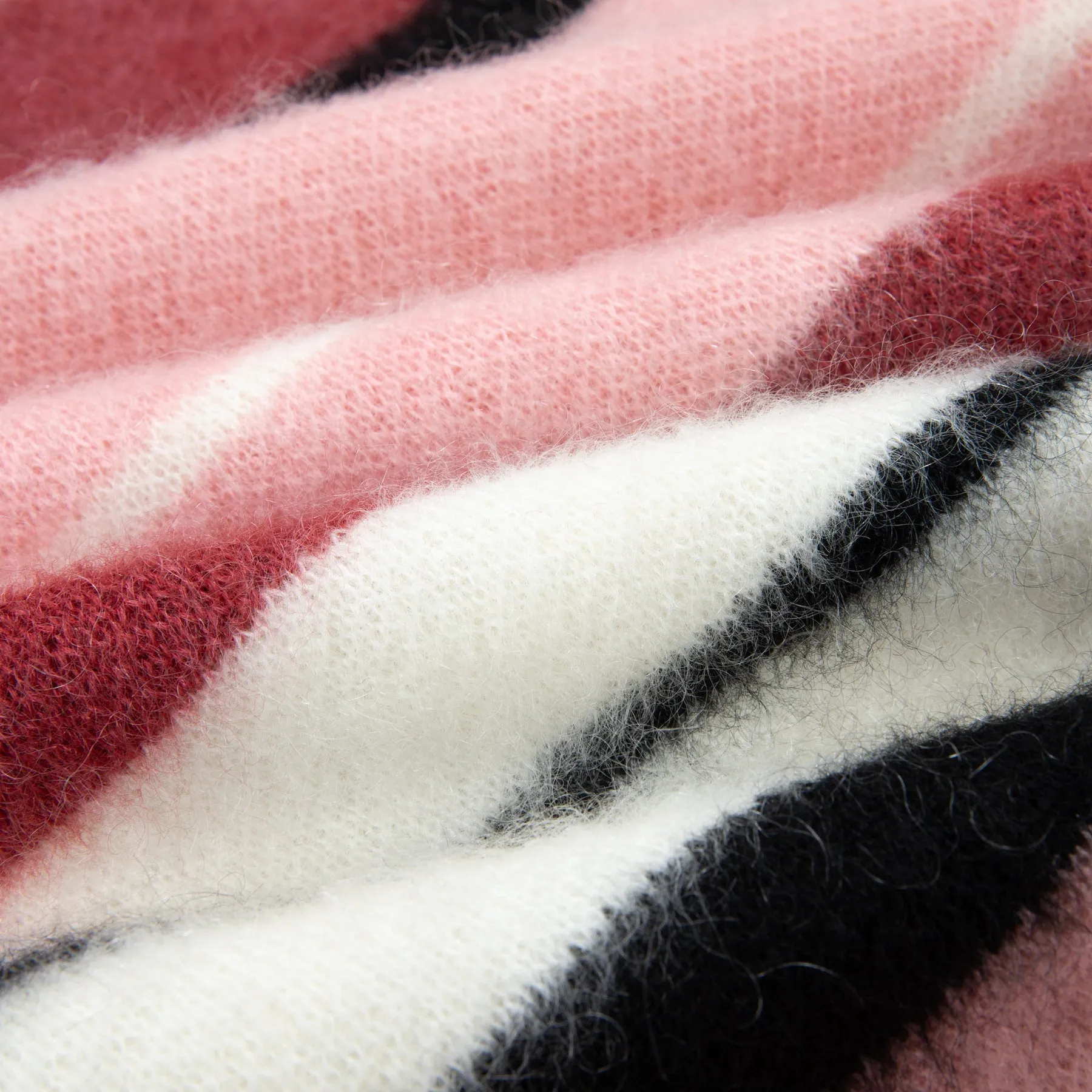 MOHAIR STRIPED SWEATER by GOLF WANG