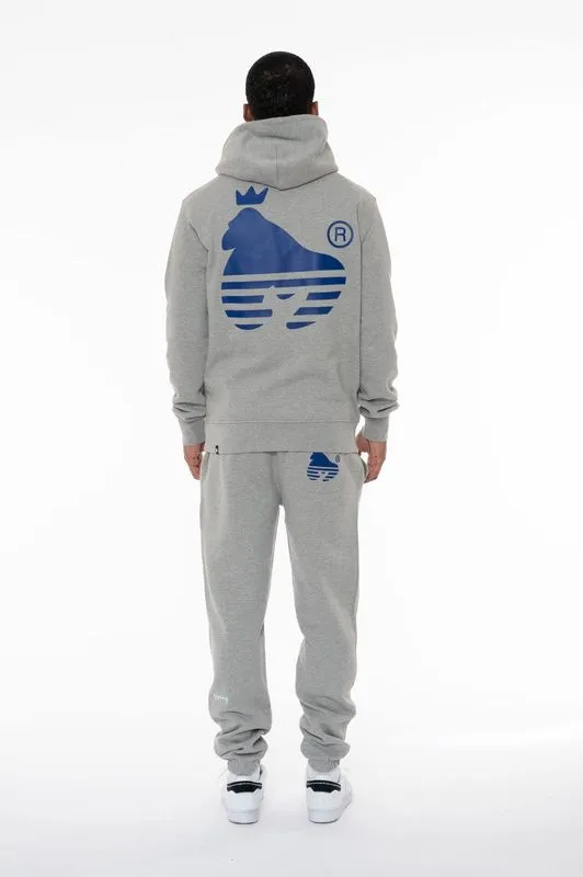 Money Jh45002 Sport Ape Hoodie Grey Melange
