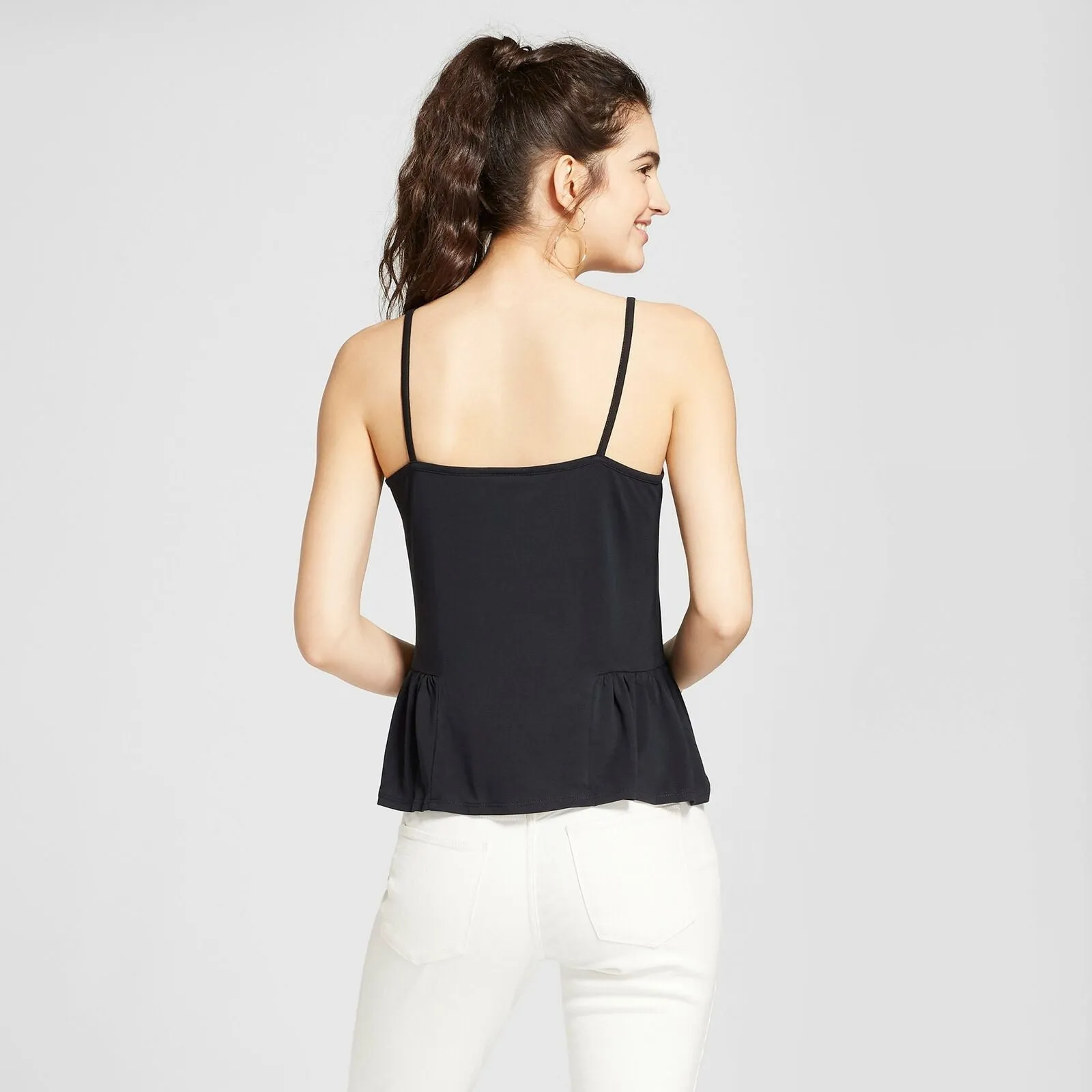 Mossimo Women's Flowy Peplum Swing Tank Top