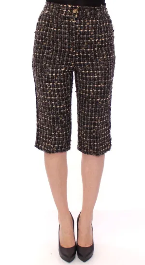 Multicolor wool shorts pants