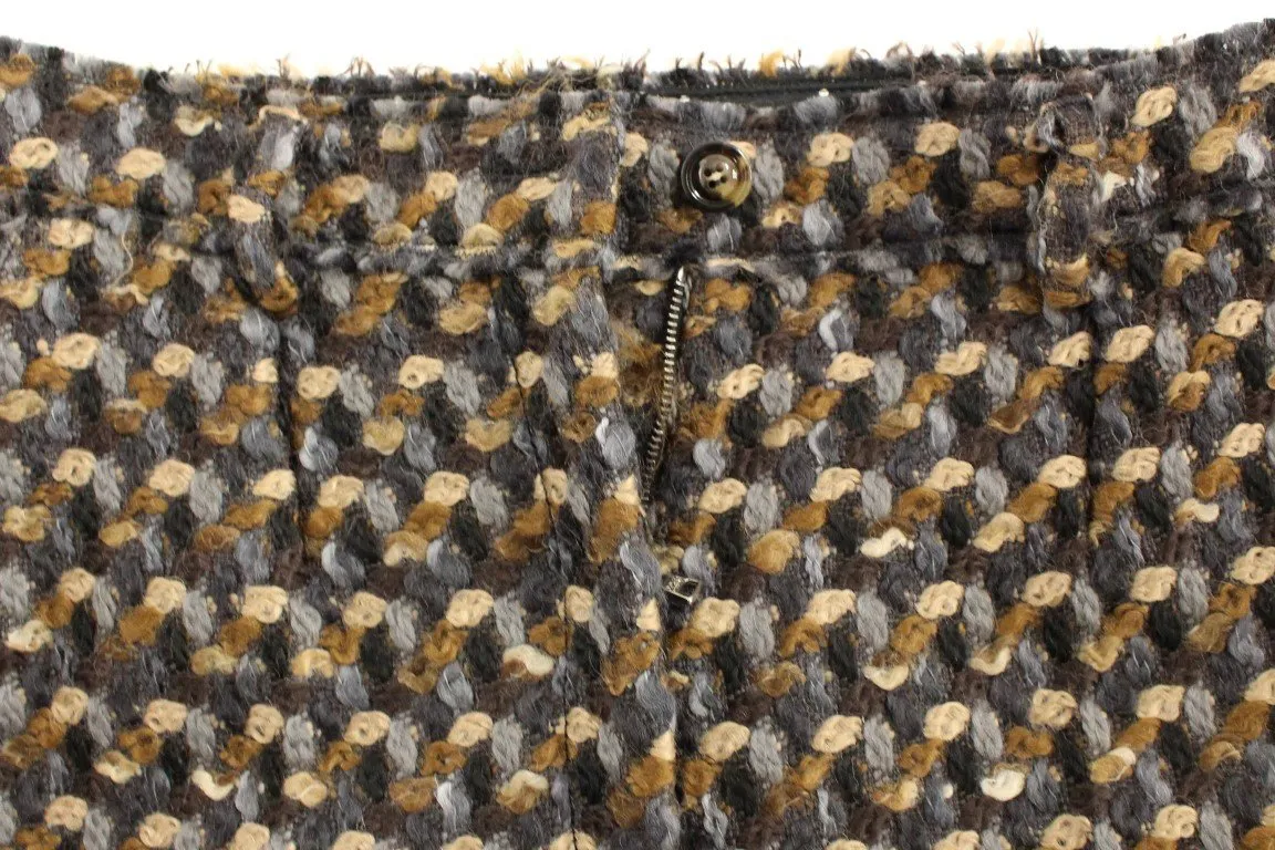 Multicolor wool shorts pants