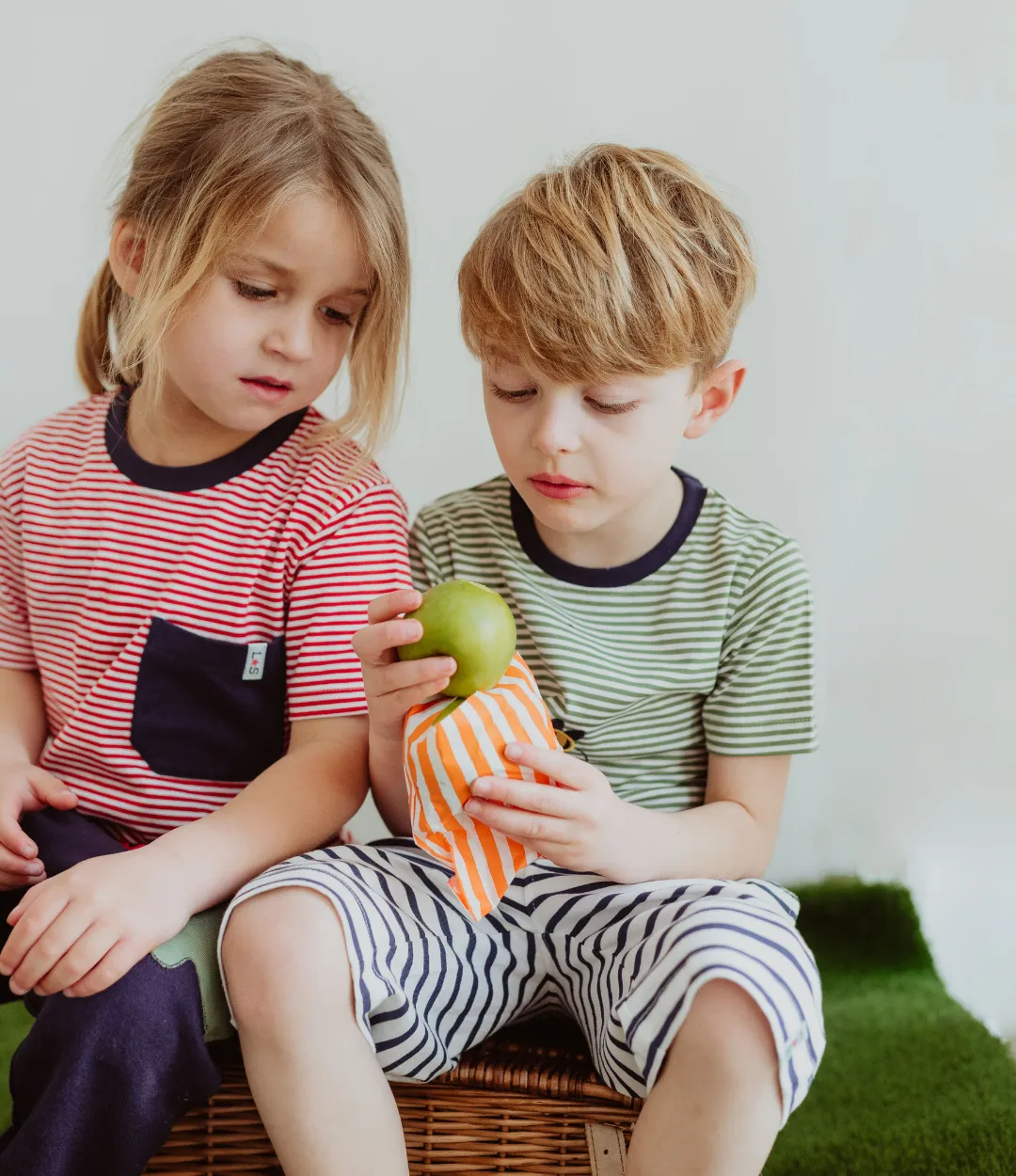 Multicoloured Seagull And Stripe Print Top - 2 Pack