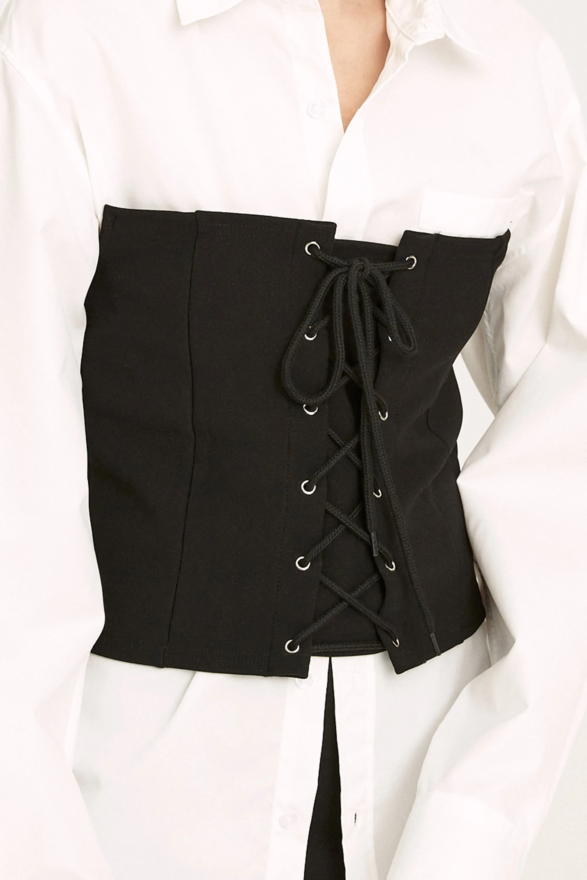 Nadia Lace-up Top