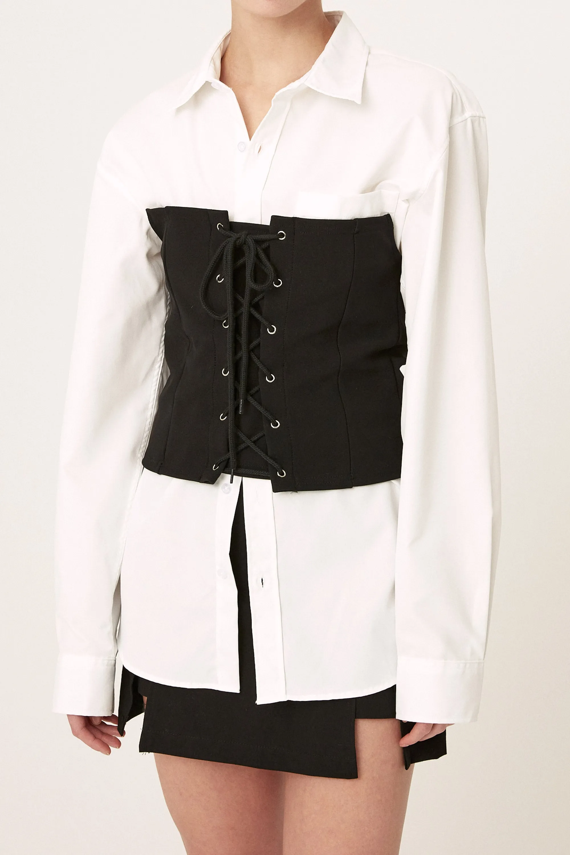 Nadia Lace-up Top