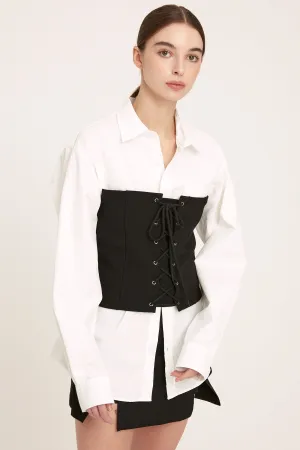 Nadia Lace-up Top