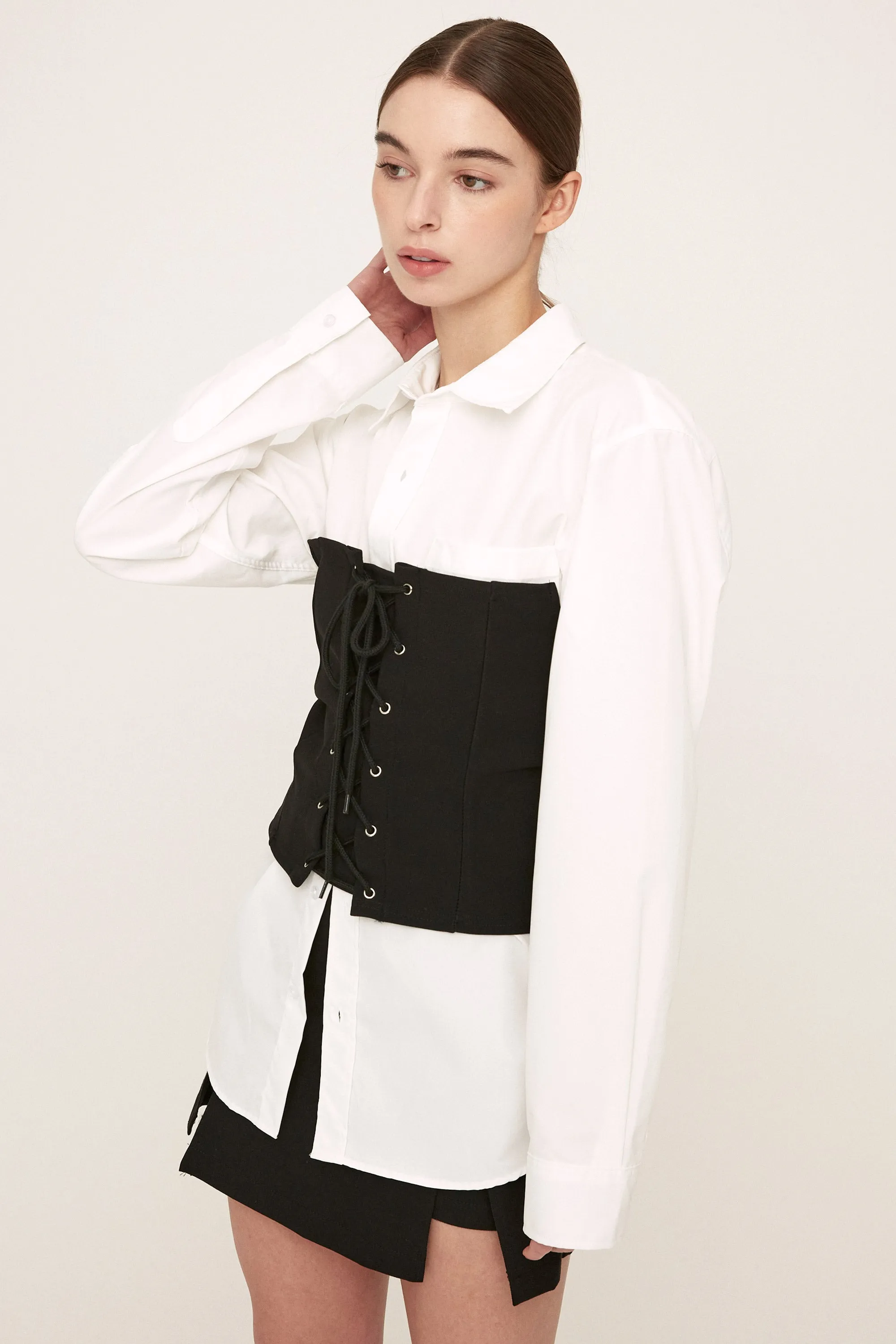 Nadia Lace-up Top